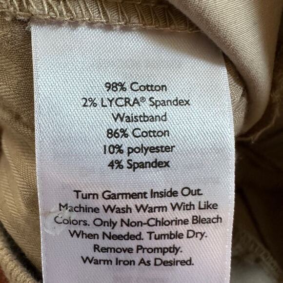 Eddie Bauer Women's Khaki Comfort‎ Straight Leg Waist Band Outdoor Pants Size 2 - Picture 8 of 11